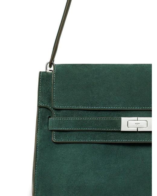 Tory Burch Green Large Lee Radziwill Shoulder Bag