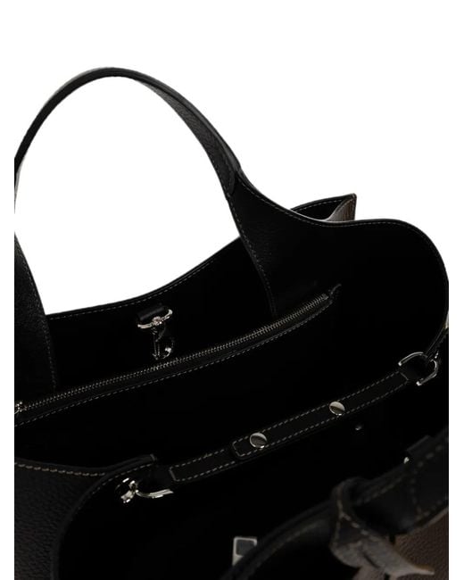 Tod's Black Small T Timeless Leather Tote Bag