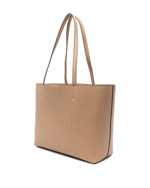 DKNY Natural Medium Logo-Plaque Tote Bag