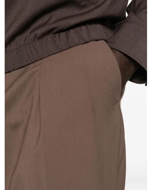 Briglia 1949 Gray Portobellos Belt-Loops Trousers for men