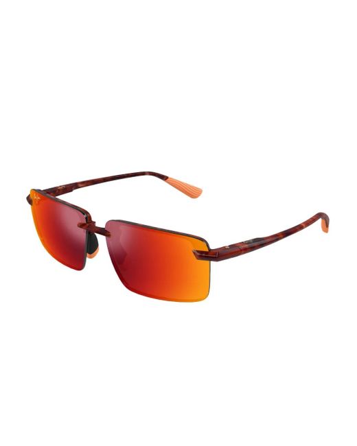 Maui Jim Red Laulima Rectangle-Frame Sunglasses