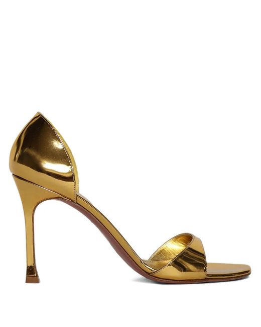 AMINA MUADDI Metallic 95mm Agnese Sandals