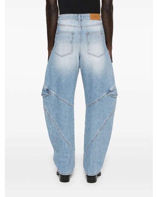 Amiri Blue Paneled Jeans for men
