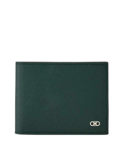 Ferragamo Green Wool Blend Pleated Trousers for men
