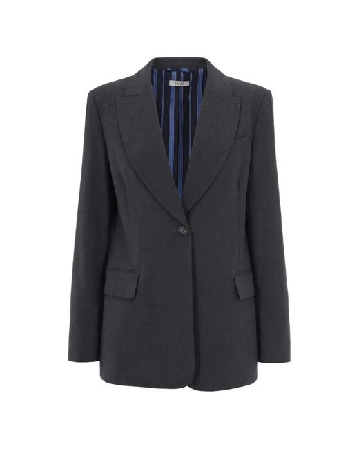 Liu Jo Blue Flannel Blazer