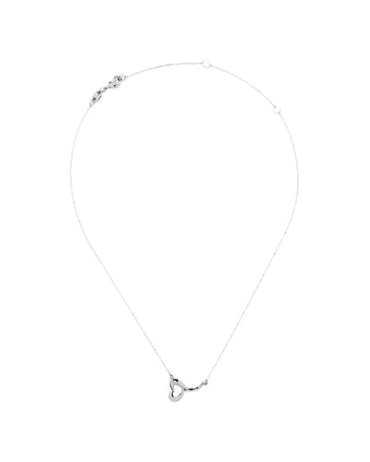 Yoj White Loff Heart Necklace