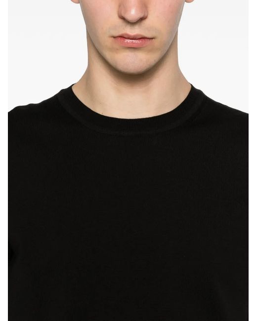 Baracuta Black Knit Tee for men