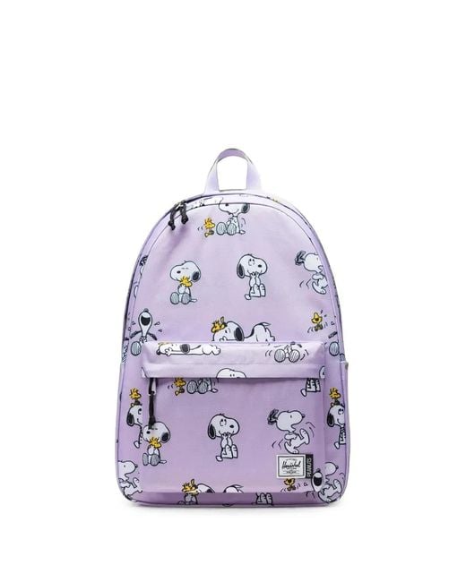 Herschel Supply Co. Purple X Peanuts Xl Classic Snoopy And Woodstock-Printed Backpack