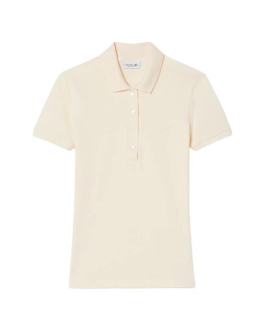 Lacoste White Slim-Fit Polo Shirt