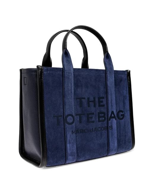 Marc Jacobs Blue Medium Suede Tote Bag