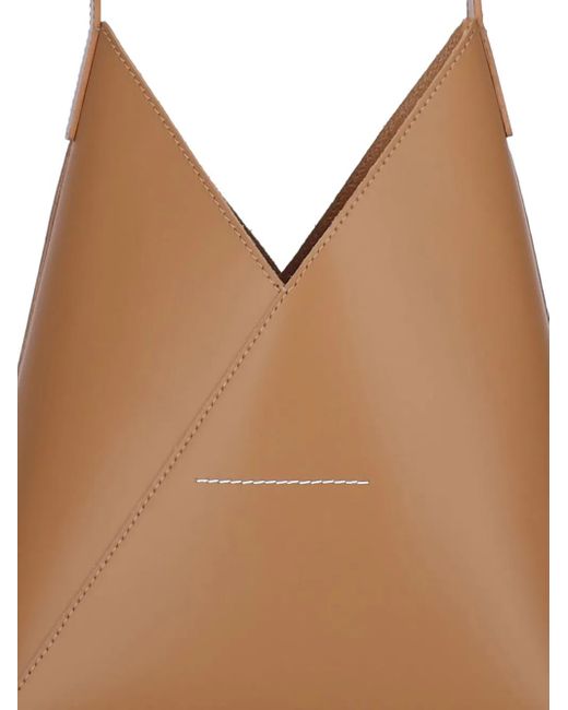 MM6 by Maison Martin Margiela Fortune Cookie レザーショルダーバッグ S White