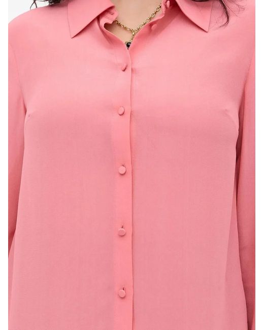 Rixo Pink Havan Wide-Cuff Shirt