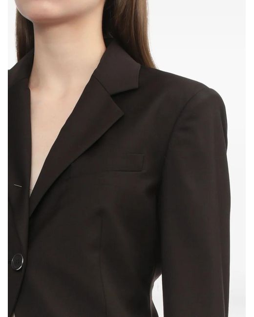 Helmut Lang Black Single-Button Blazer