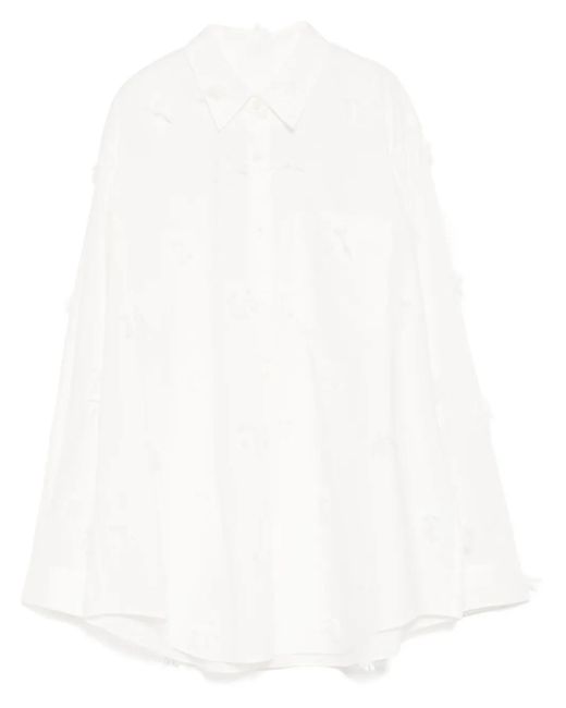 JNBY リボンディテール シャツ White