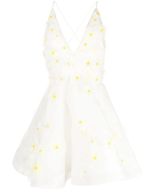 Zimmermann White Matchmaker Daisy Mini Dress