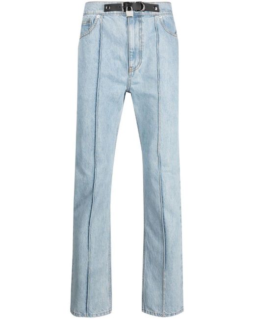 JW Anderson Padlockdetail Straightleg Jeans in Blue Lyst