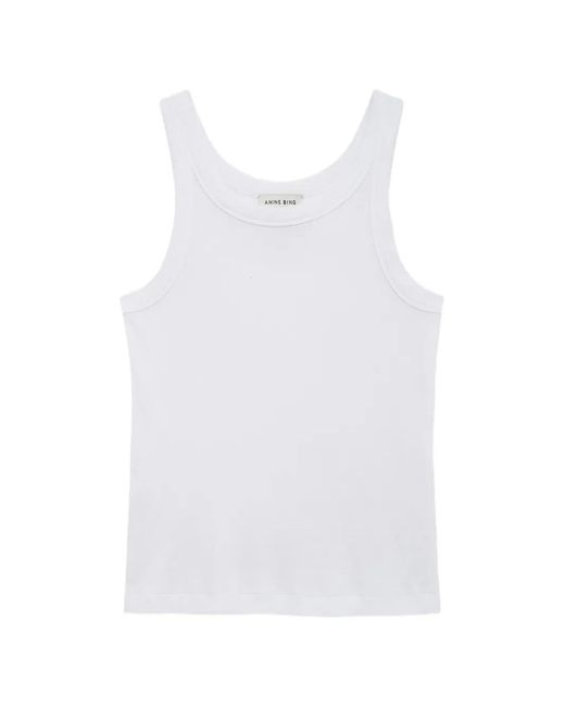 Anine Bing White Sixtine Tank Top