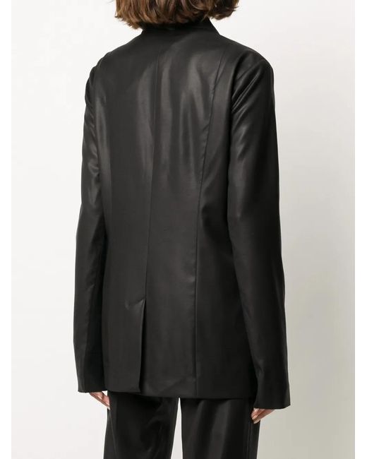 NELLS NELSON Black Matte-Finish Blazer