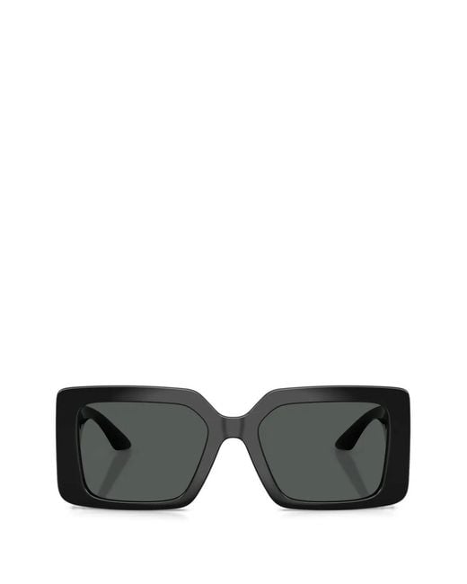 Versace Black Square-Frame-Tone Sunglasses