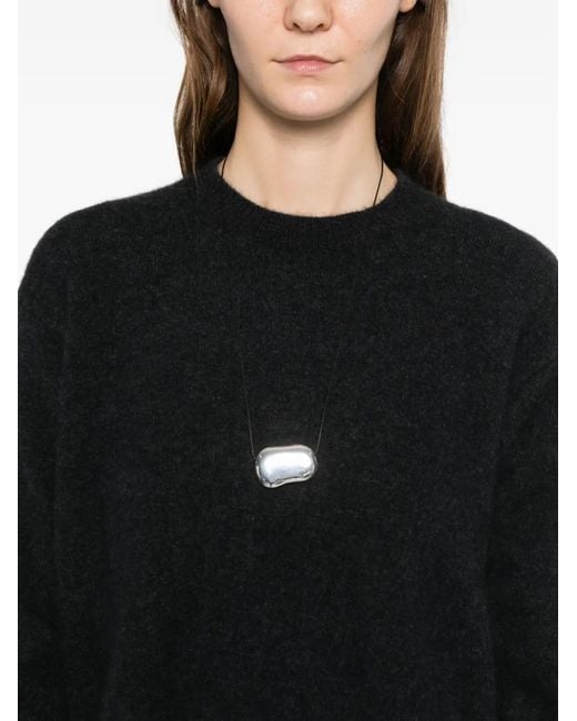 C.T.Plage Black Crew-Neck Sweater