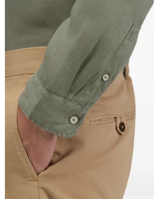 Xacus Green Linen Shirt for men