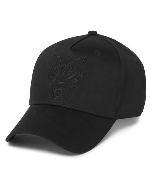 Philipp Plein Black Tiger Baseball Cap