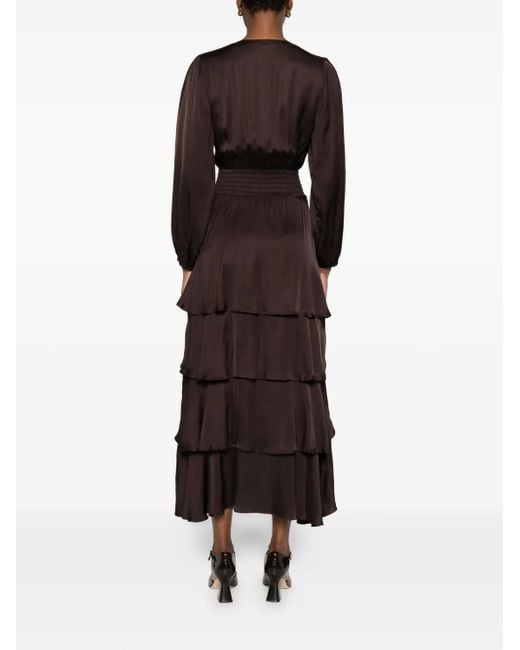 Abito Con Arricciature E Scollo A V di Maje in Black