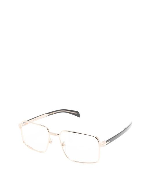 David Beckham Natural Square-Frame Glasses