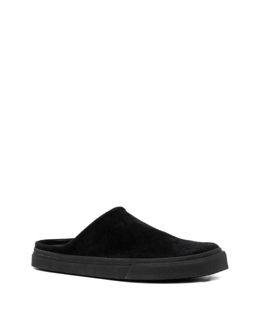 James Perse Black Suede Mules for men