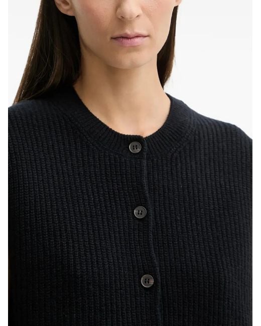 Marc O' Polo Black Button Sleeveless Top
