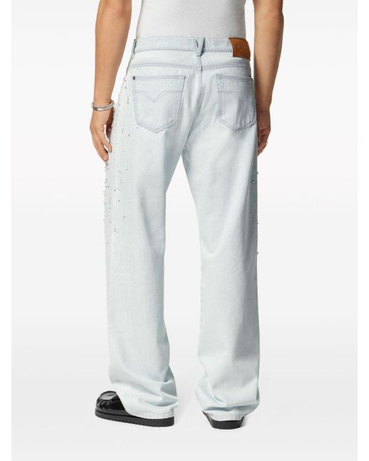 Versace Gerade Jeans mit Verzierung in White für Herren
