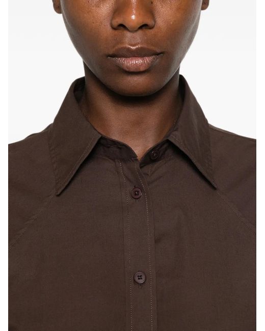 Closed Brown Shirt
