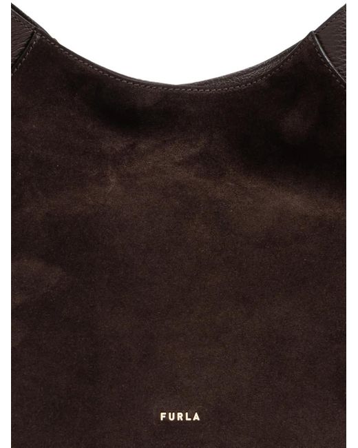 Furla Black Medium Lara Panelled Tote Bag