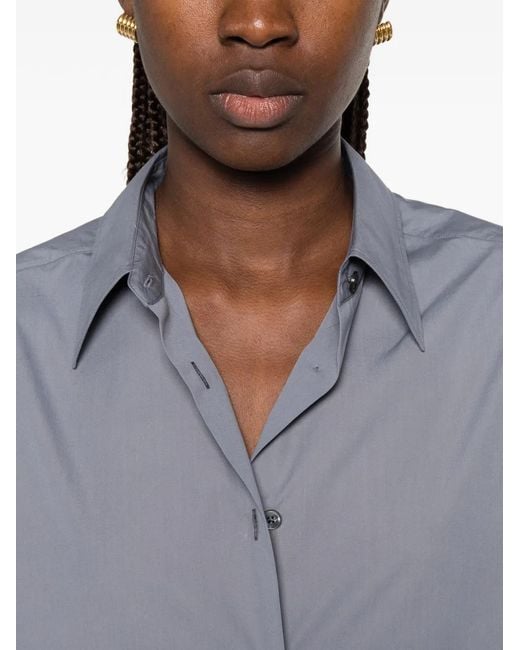 Jil Sander Blue Chemise À Manches Longues
