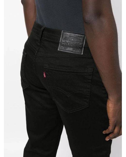 Levi's Straight Jeans in het Black voor heren