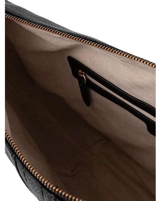 Geox Black Aurelyi Zip Shoulder Bag