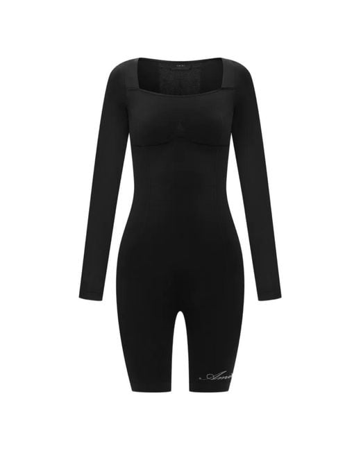 Amiri Black Seamless Long-Sleeve Bodysuit