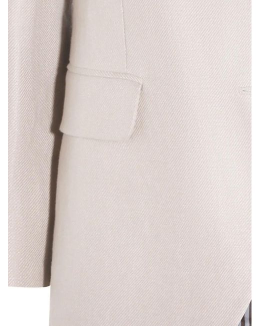 Brunello Cucinelli Gray Linen Long Sleeve Jacket