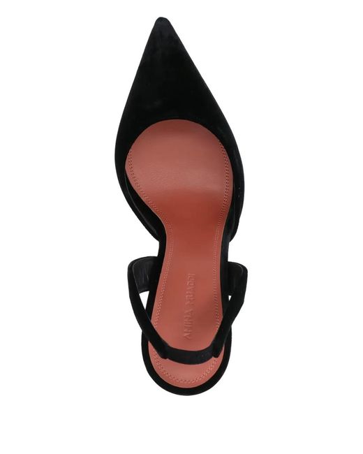 AMINA MUADDI Black 90Mm Holli Slingback Pumps