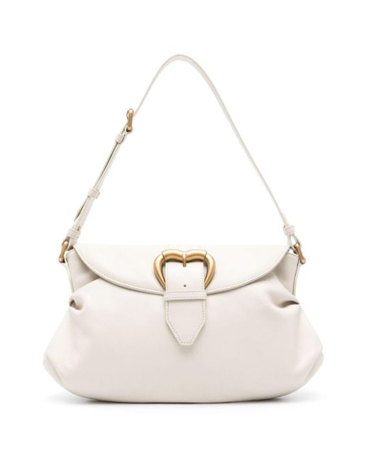 Pinko White Classic Jolene Shoulder Bag