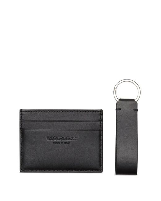 DSquared² Black Leather Gift Box Holder for men