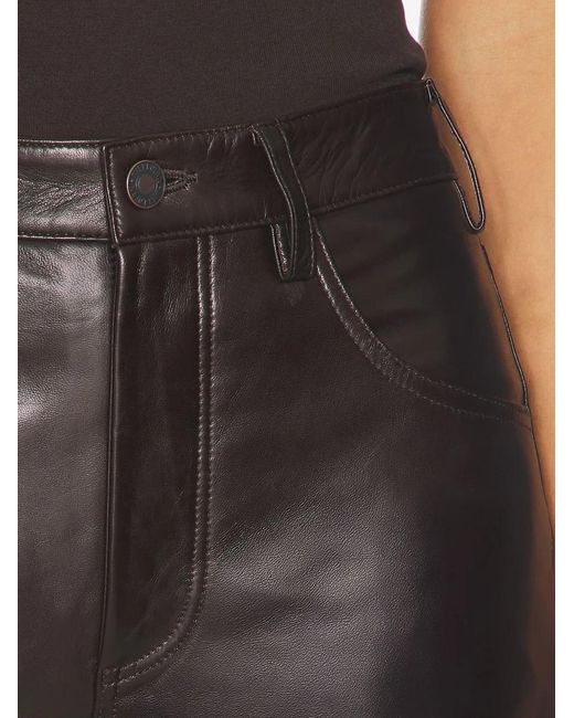 Nili Lotan White Joan Leather Trousers