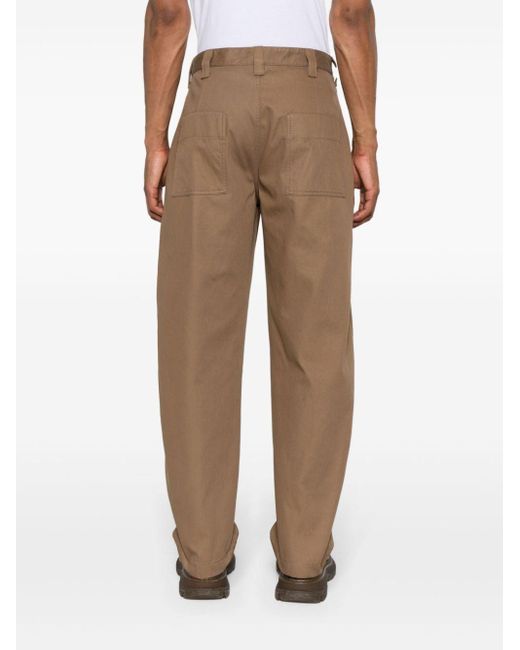 Pantalones ajustados de talle medio Bottega Veneta de hombre de color Brown