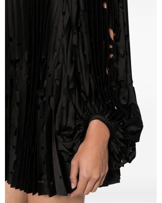 Acler Barlow Geplooide Mini-jurk in het Black