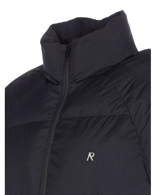 Represent Blue Funnel Neck Puffer Coat for men