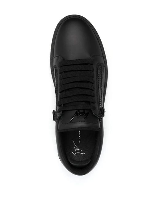 メンズ Giuseppe Zanotti サイドジップ スニーカー Black