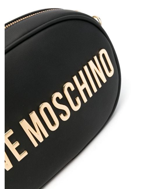 Love Moschino Black Logo-lettering Cross Body Bag