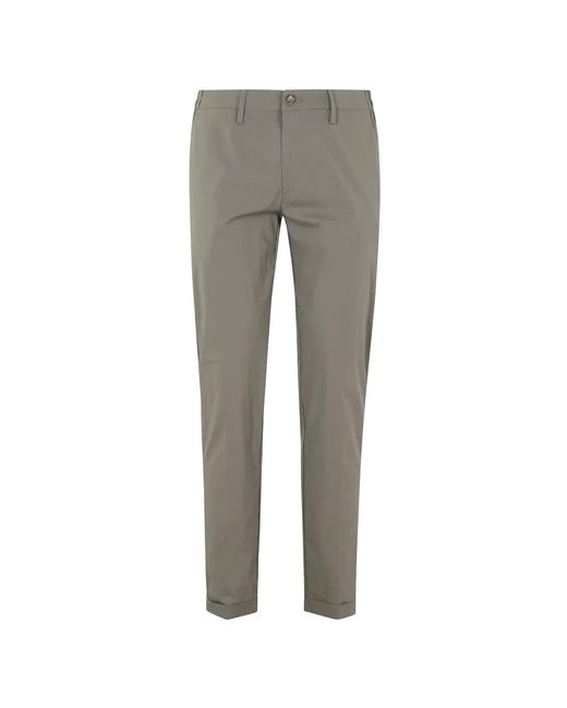 Re-hash Chino Met Knoopsluiting in het Gray voor heren