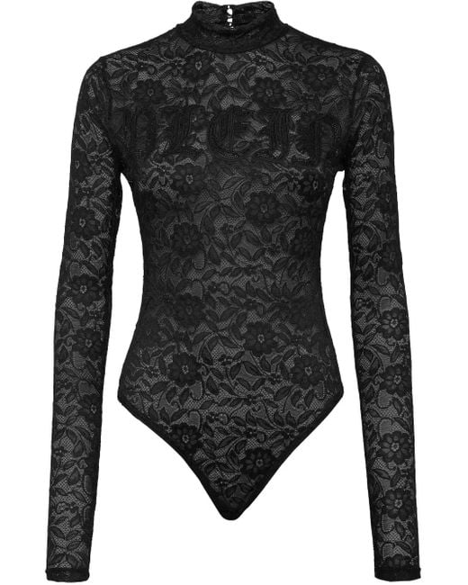 Philipp Plein Kanten Body in het Black