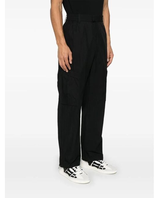 Represent Black Tech Cargo Pants for men